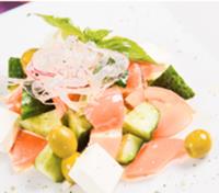 Cucumber and cantaloupe salad
