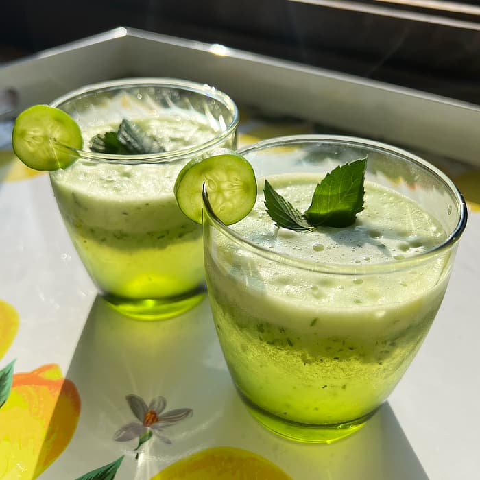 Mocktail: Quick Snack Cucumber Frozen Mojito
